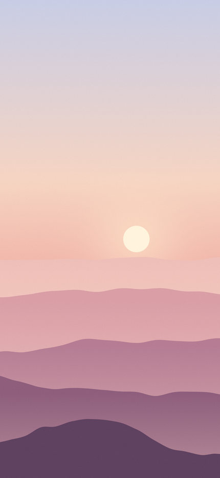 Quiet Hills: Dawn, the free wallpaper from this pack